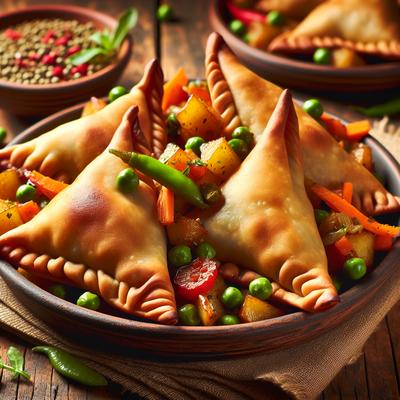 Image of Spicy Vegetable Samosas