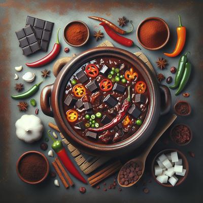 Image of Spicy Vegetarian Chocolate Chili Crock Pot If Desired