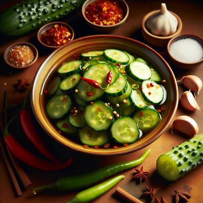 Image of Spicy Vinegared Cucumbers