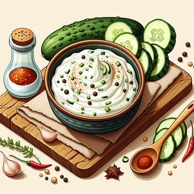 Image of Spicy Yogurt Cucumber Dip