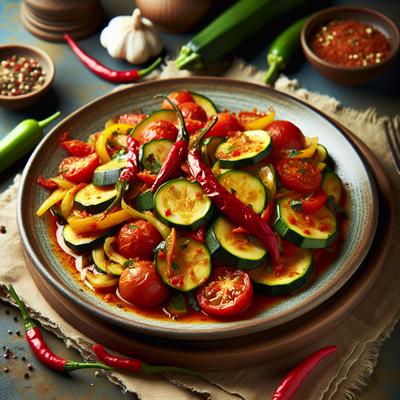 Image of Spicy Zucchini and Tomatoes