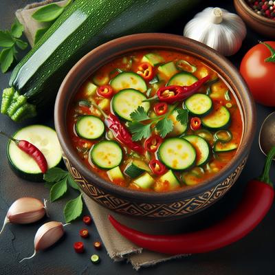 Image of Spicy Zucchini Soup Chili