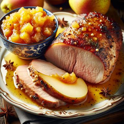 Image of Spiked Pork Tenderloin with Sunny Pear Chutney