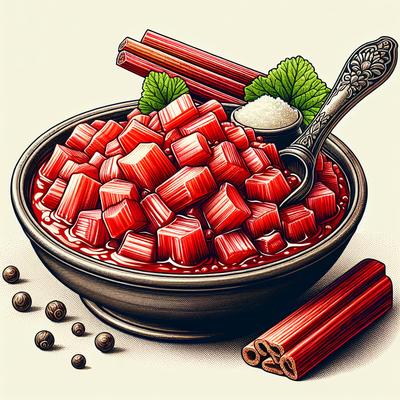 Image of Spiked Rhubarb Sauce