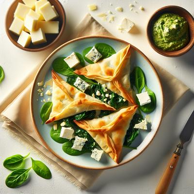 Image of Spinach and 3 Cheese Phyllo Triangles