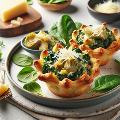 Image of Spinach and Artichoke Cups