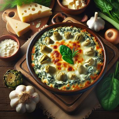 Image of Spinach and Artichoke Dip Al Forno