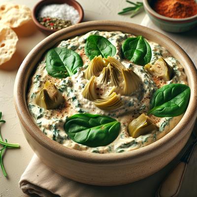 Image of Spinach and Artichoke Dip Light