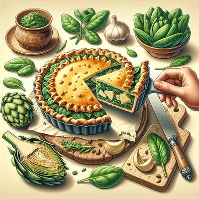 Image of Spinach and Artichoke Pie Ww Core