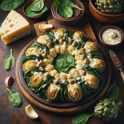 Image of Spinach and Artichoke Wreath Pampered Chef Copycat