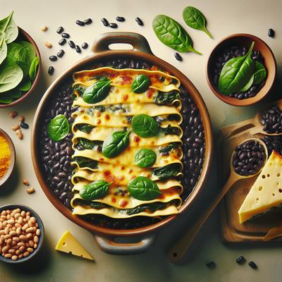 Image of Spinach and Black Bean Lasagna