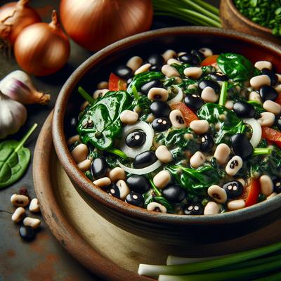 Image of Spinach and Black Eyed Peas