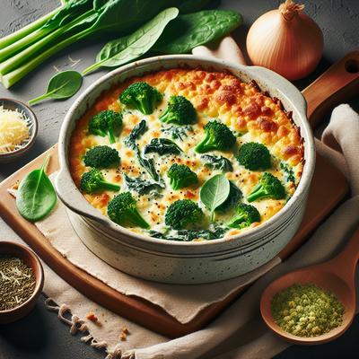 Image of Spinach and Broccoli Casserole