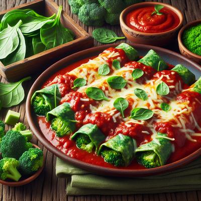 Image of Spinach and Broccoli Enchiladas