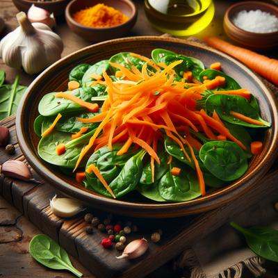 Image of Spinach and Carrot Salad