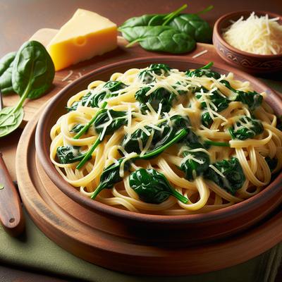 Image of Spinach and Cheese Linguini