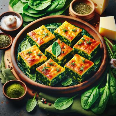 Image of Spinach and Cheese Squares