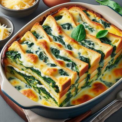 Image of Spinach and Cheese Strata