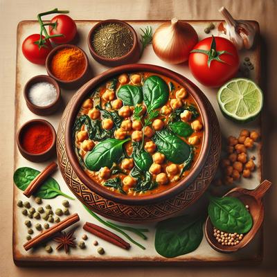Image of Spinach and Chickpea Curry