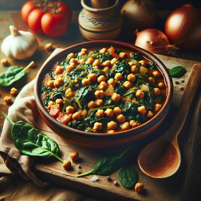 Image of Spinach and Chickpea Ragout