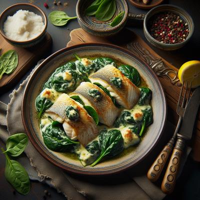 Image of Spinach and Cream Cheese Stuffed Tilapia