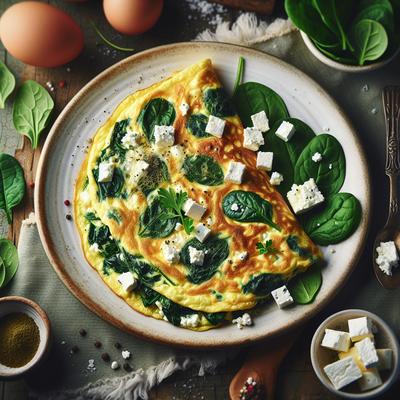 Image of Spinach and Feta Omelet Ww