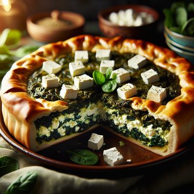 Image of Spinach and Feta Pita Bake