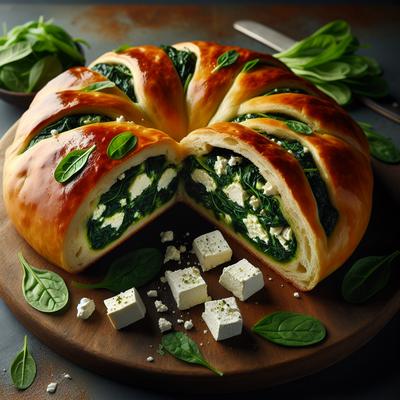 Image of Spinach and Feta Stuffed Bread