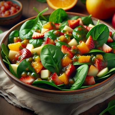 Image of Spinach and Fruit Salsa Salad