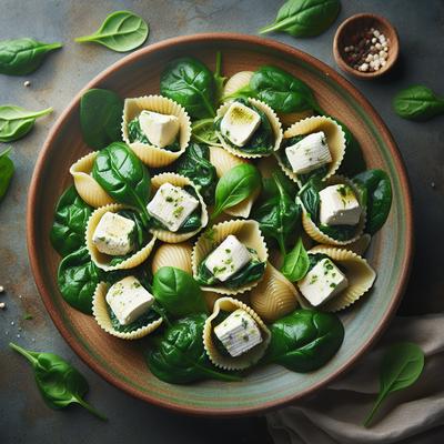 Image of Spinach and Goat Cheese Shells
