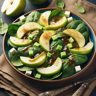 Image of Spinach and Green Apple Salad Diabetic