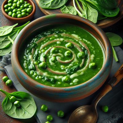 Image of Spinach and Green Pea Soup