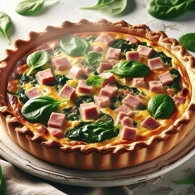 Image of Spinach and Ham Quiche