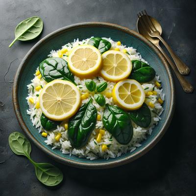 Image of Spinach and Lemon Rice Pilaf