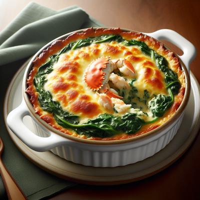 Image of Spinach and Lump Crabmeat Au Gratin
