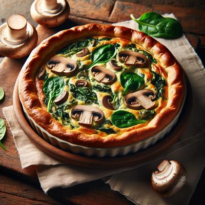 Image of Spinach and Mushroom Brunch Bake