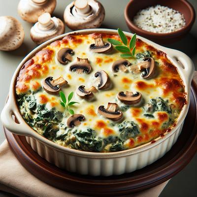Image of Spinach and Mushroom Casserole