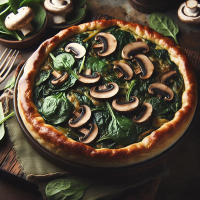 Image of Spinach and Mushroom Cobb