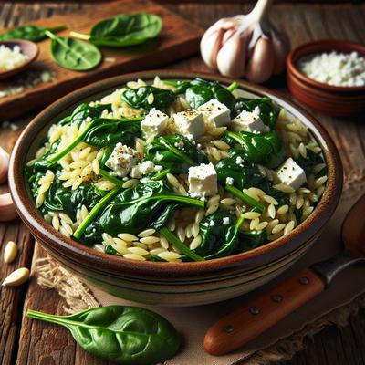 Image of Spinach and Orzo