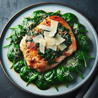 Image of Spinach and Parmesan Baked Chicken