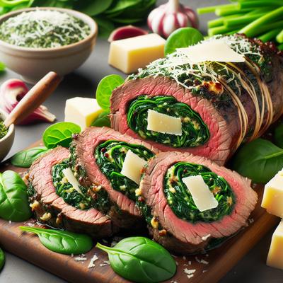Image of Spinach and Parmesan Stuffed Flank Steak