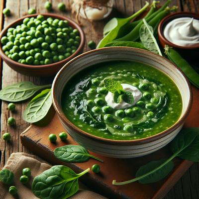 Image of Spinach and Pea Soup