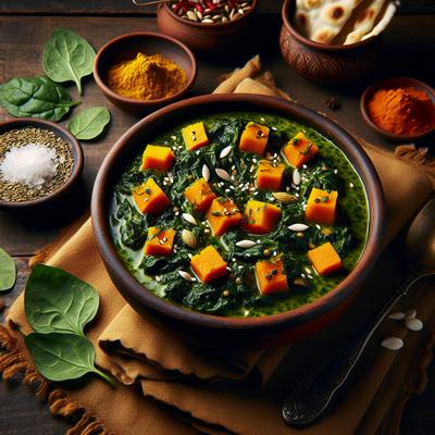 Image of Spinach and Pumpkin Curry
