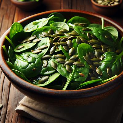 Image of Spinach and Pumpkin Seed Salad
