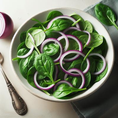 Image of Spinach and Red Onion Salad