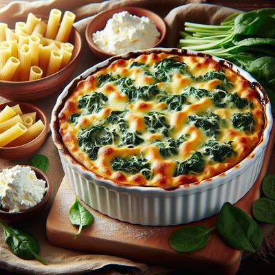 Image of Spinach and Ricotta Baked Pasta