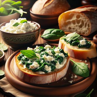 Image of Spinach and Ricotta Bruschetta