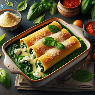 Image of Spinach and Ricotta Cannelloni