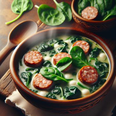 Image of Spinach and Sausage Soup