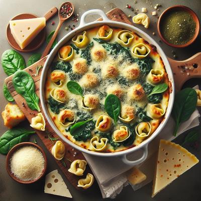 Image of Spinach and Tortellini Casserole